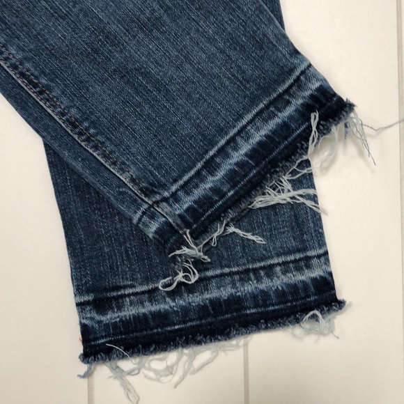 Current/ Elliott Cropped Straight Leg Denim - Picture 4 of 5